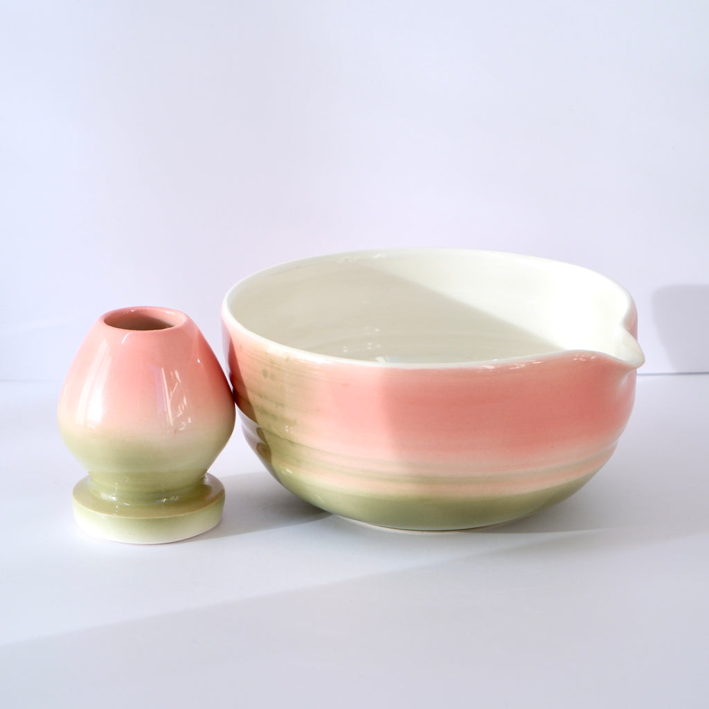 [SAMPLE] Pink & Green Matcha Bowl