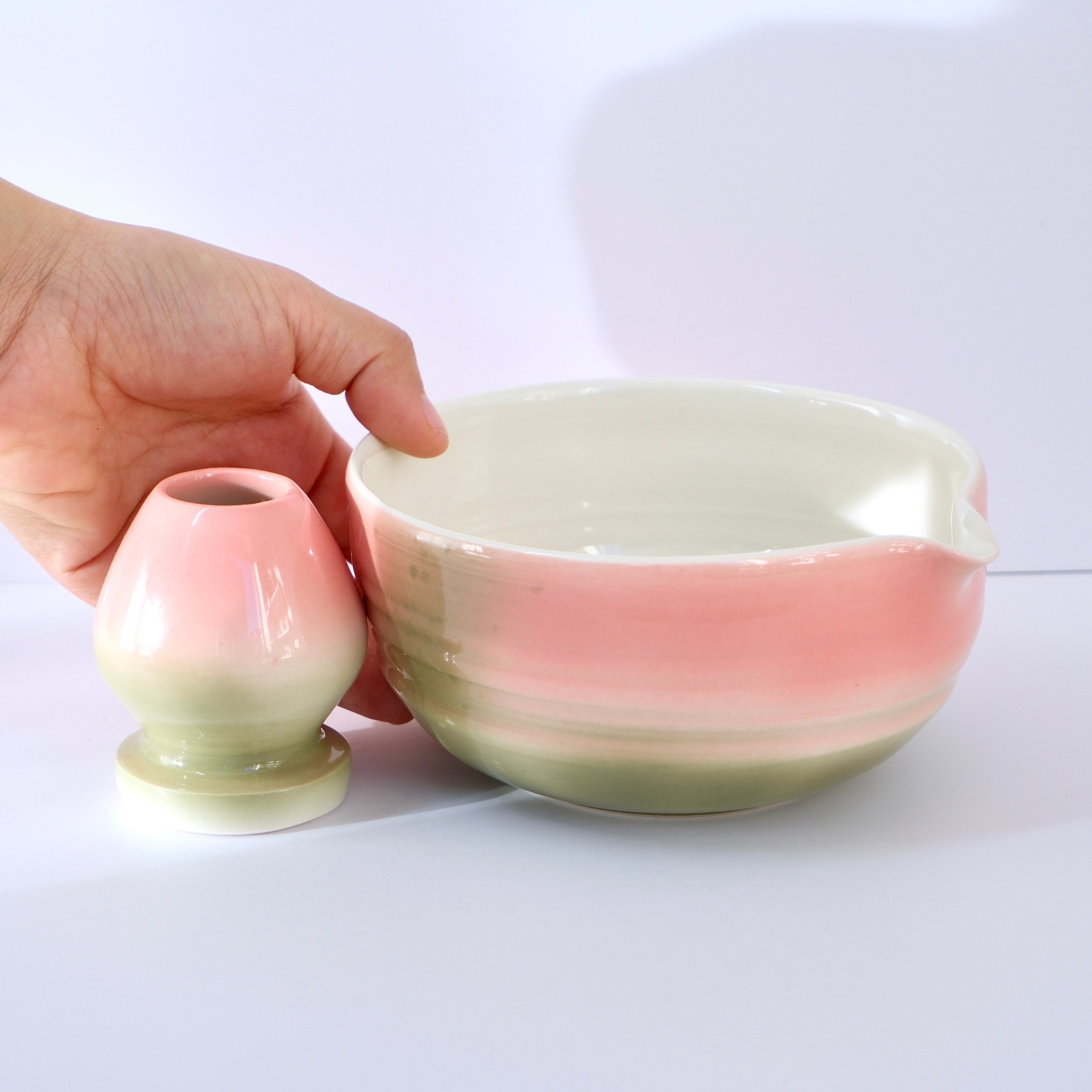 [SAMPLE] Pink & Green Matcha Bowl