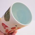 Porcelain Tumbler 014 - Red Koi & Pond Lilies 375ml