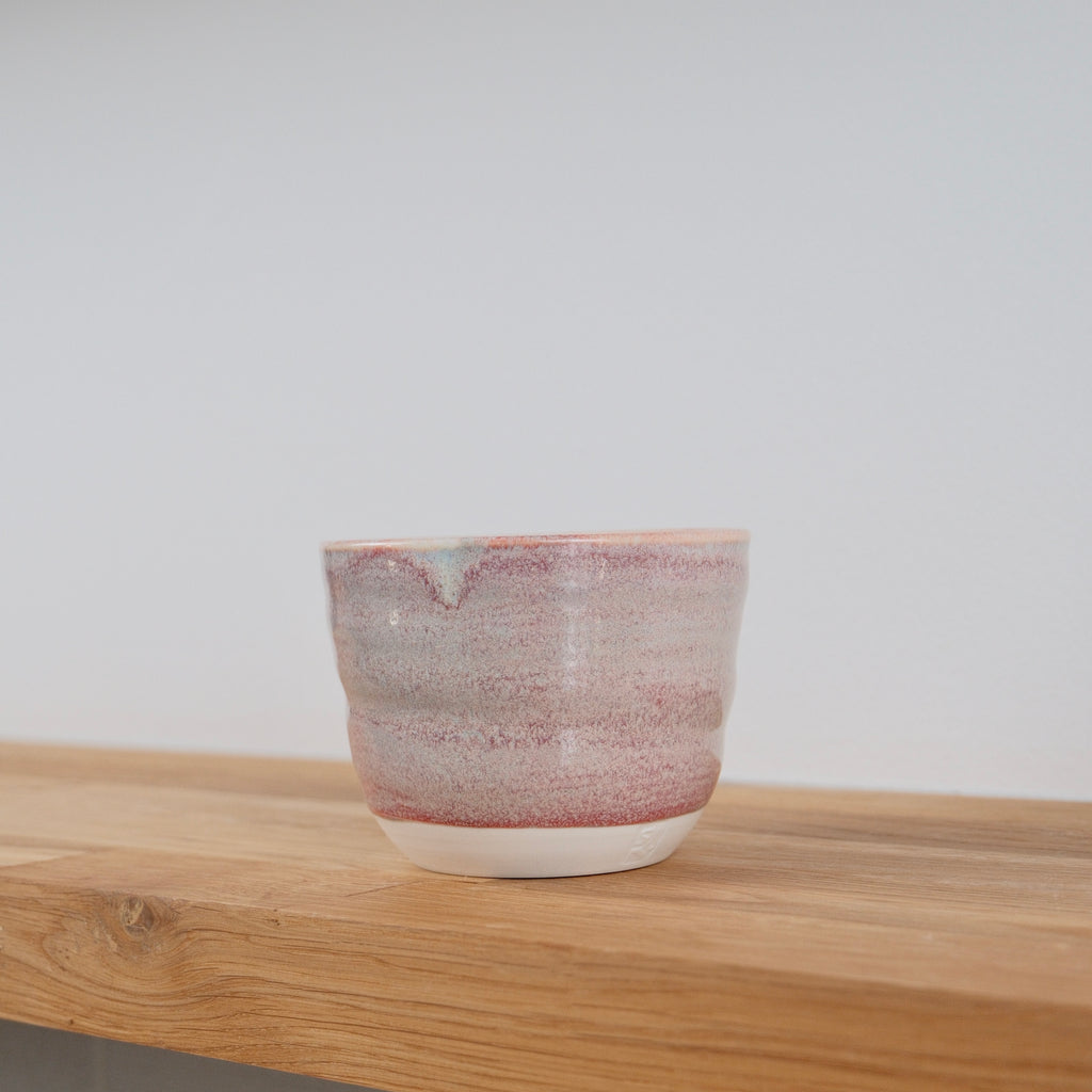 Porcelain tumbler - Pink speckles - 210ml