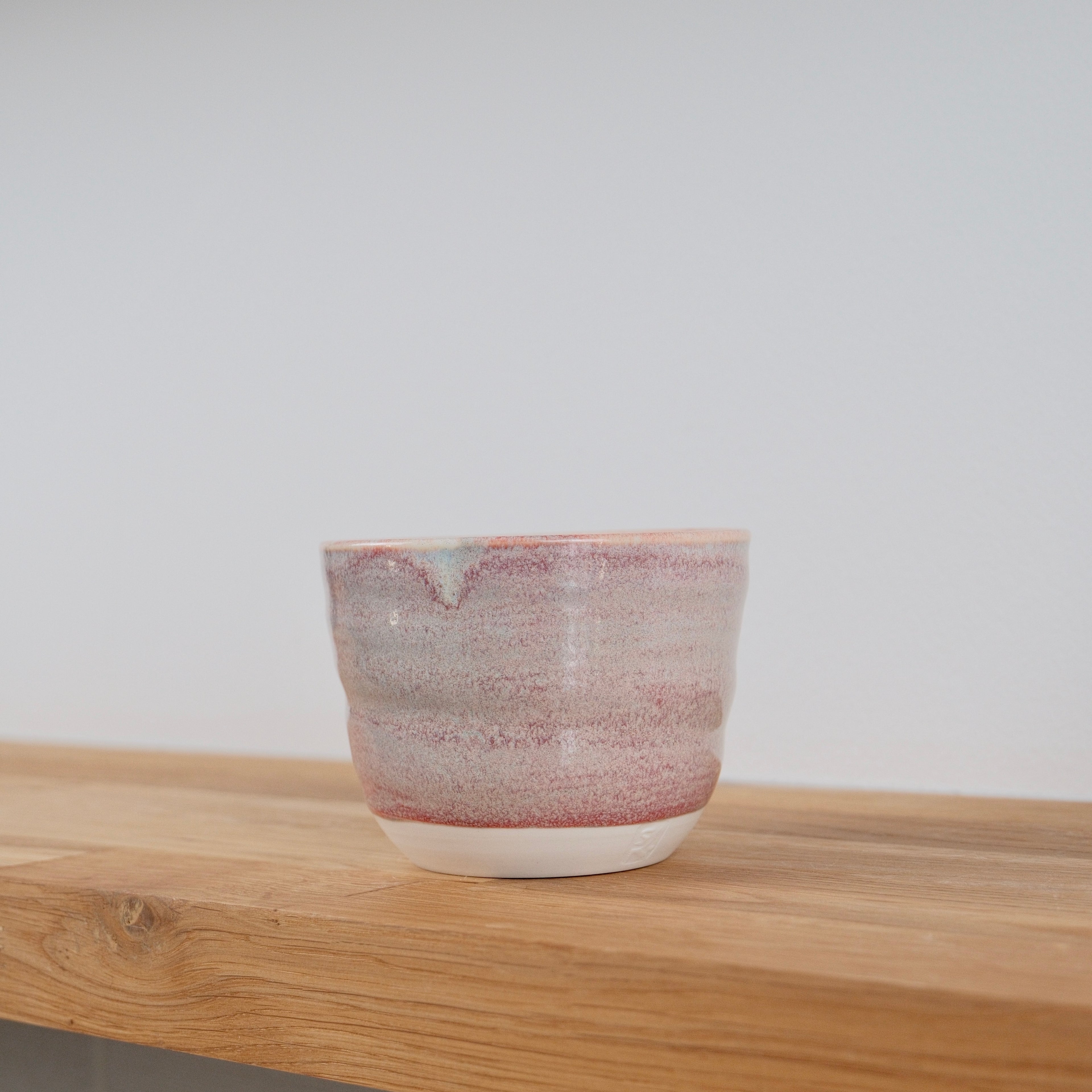 Porcelain tumbler - Pink speckles - 210ml