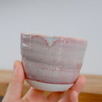 Porcelain tumbler - Pink speckles - 210ml
