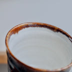 Porcelain tumbler - Brown gloss 250ml