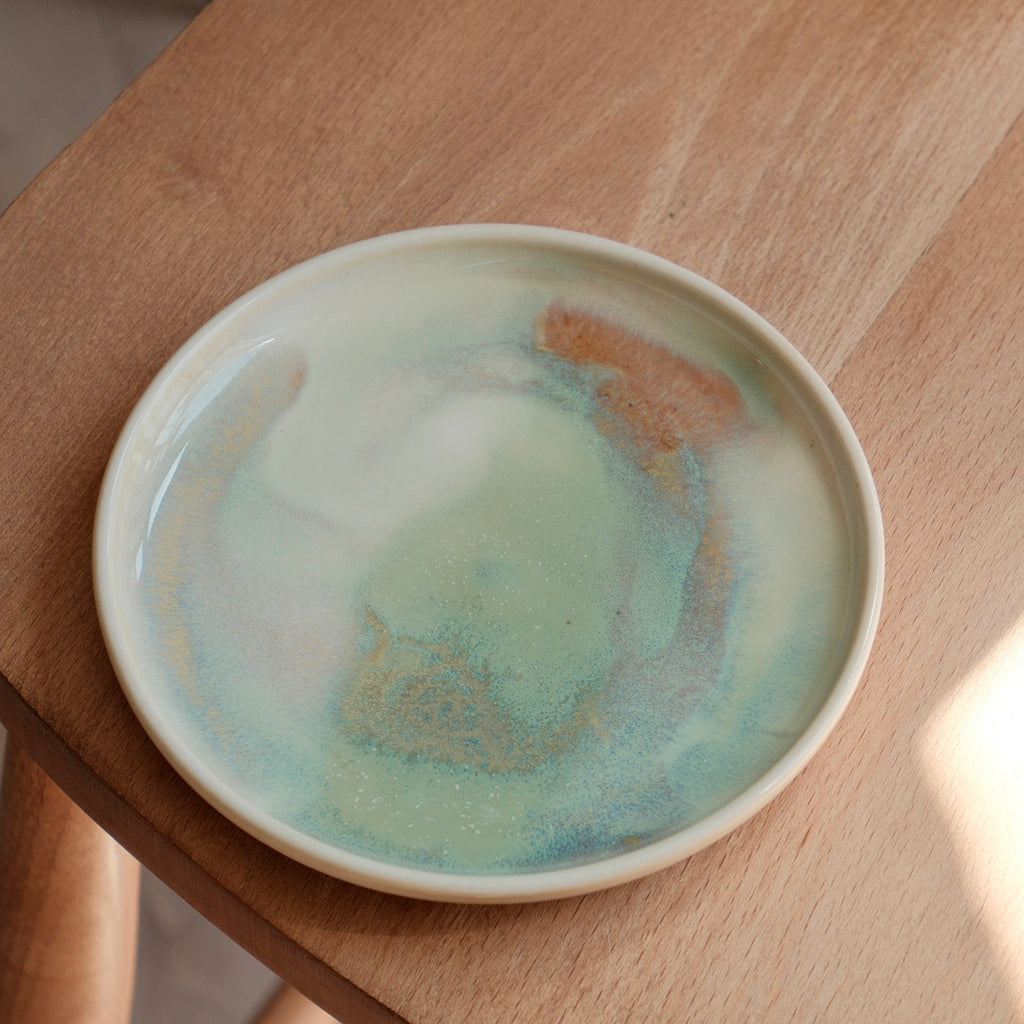 Watercolour small dessert plate 03