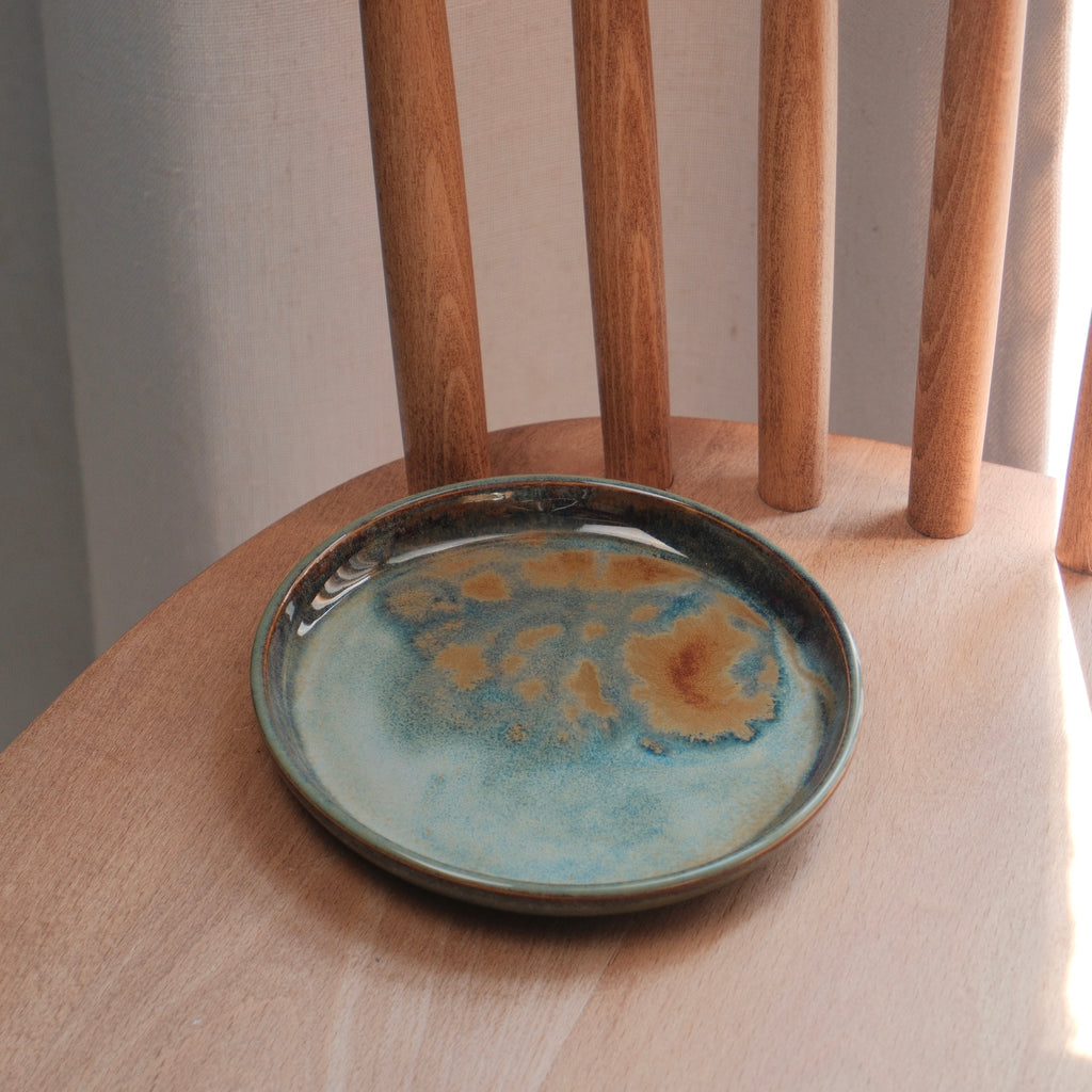 Watercolour small dessert plate 09