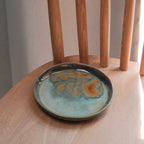 Watercolour small dessert plate 09