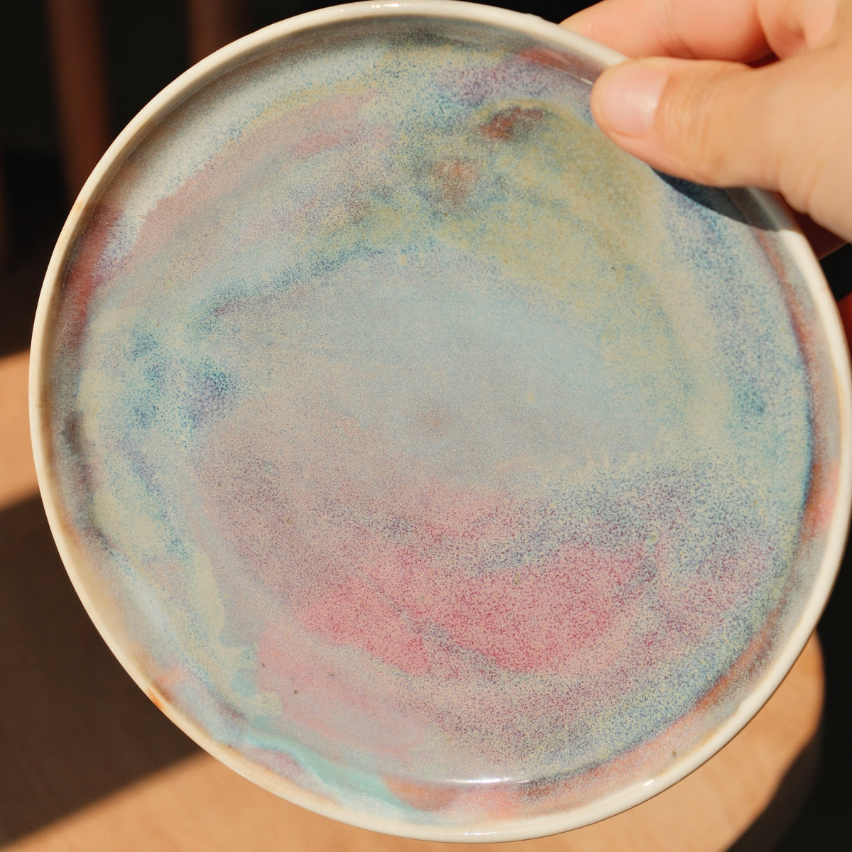 Watercolour small dessert plate 07