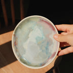 Watercolour small dessert plate 08