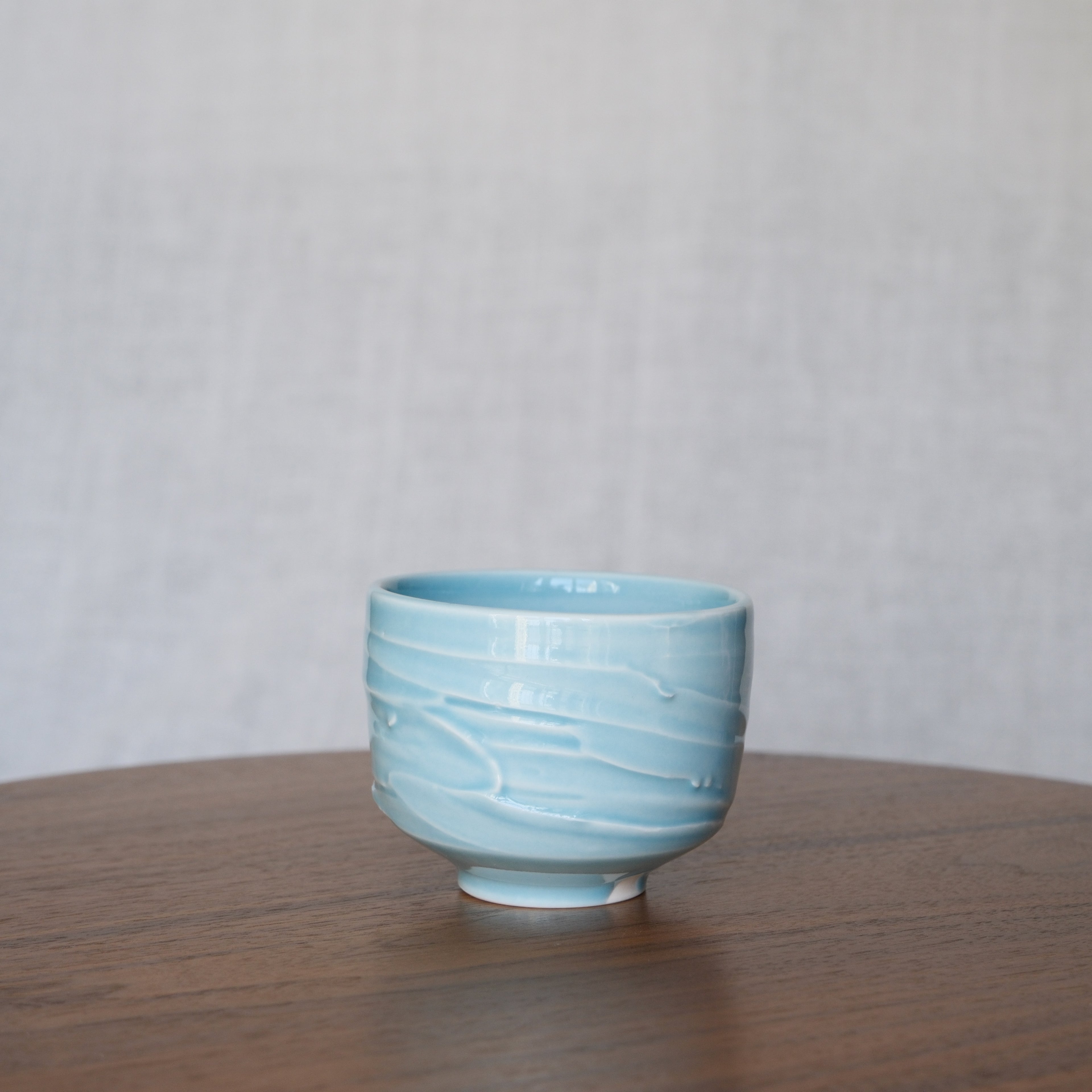 Slip textured Cup 010 "Sky Blue" - 200ml