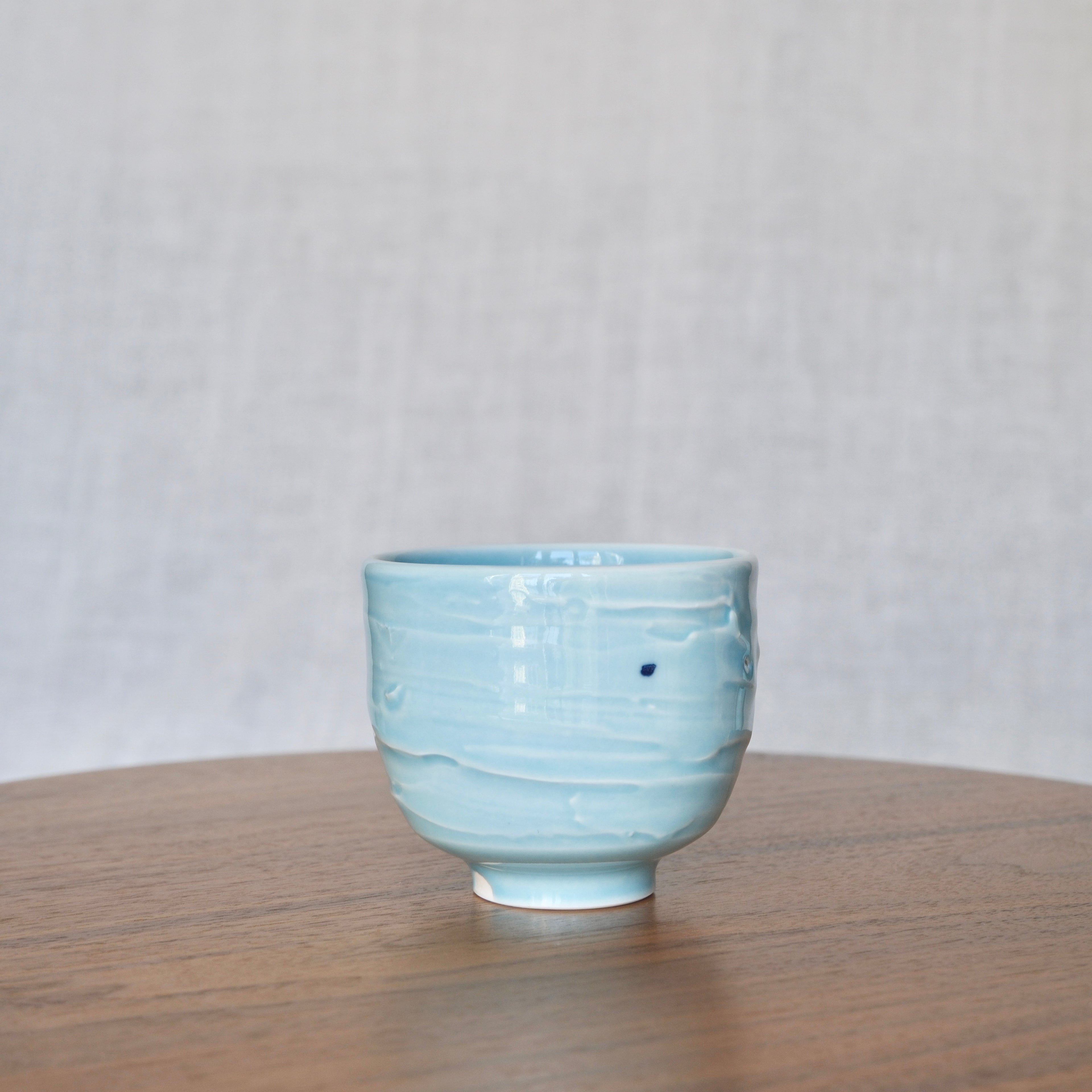 Slip textured Cup 008 "Sky Blue" - 220ml