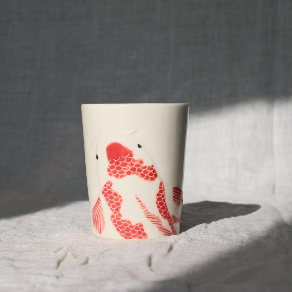 Adrift Porcelain Tumbler 017 - Red Koi 390ml