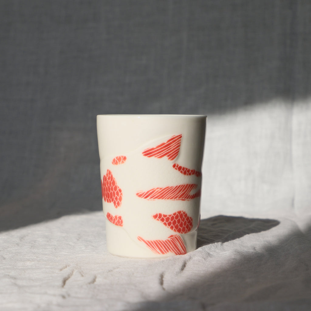 Adrift Porcelain Tumbler 015 - Red Koi 380ml