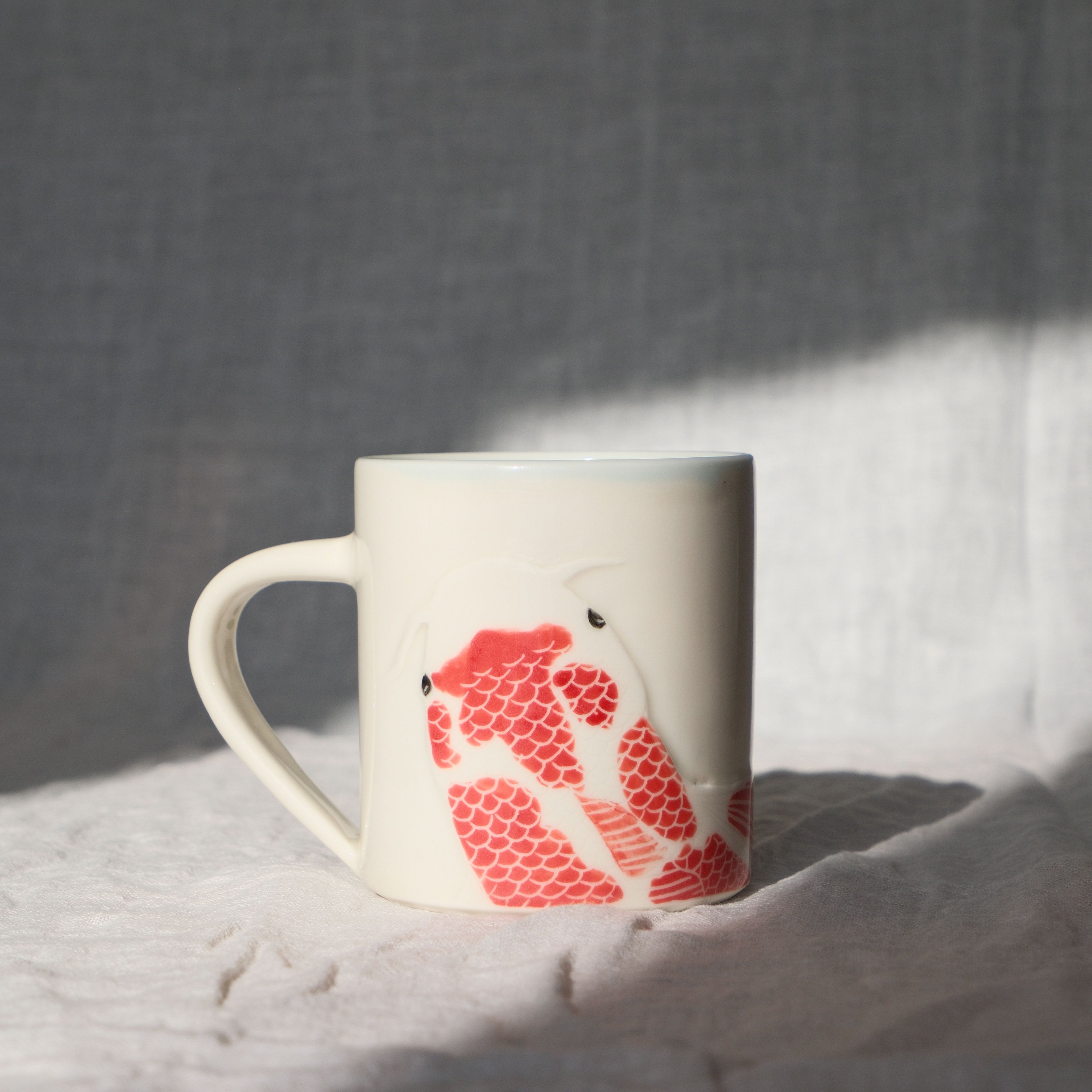 [SECONDS] Adrift Porcelain Mug 001 - Koi 380ml