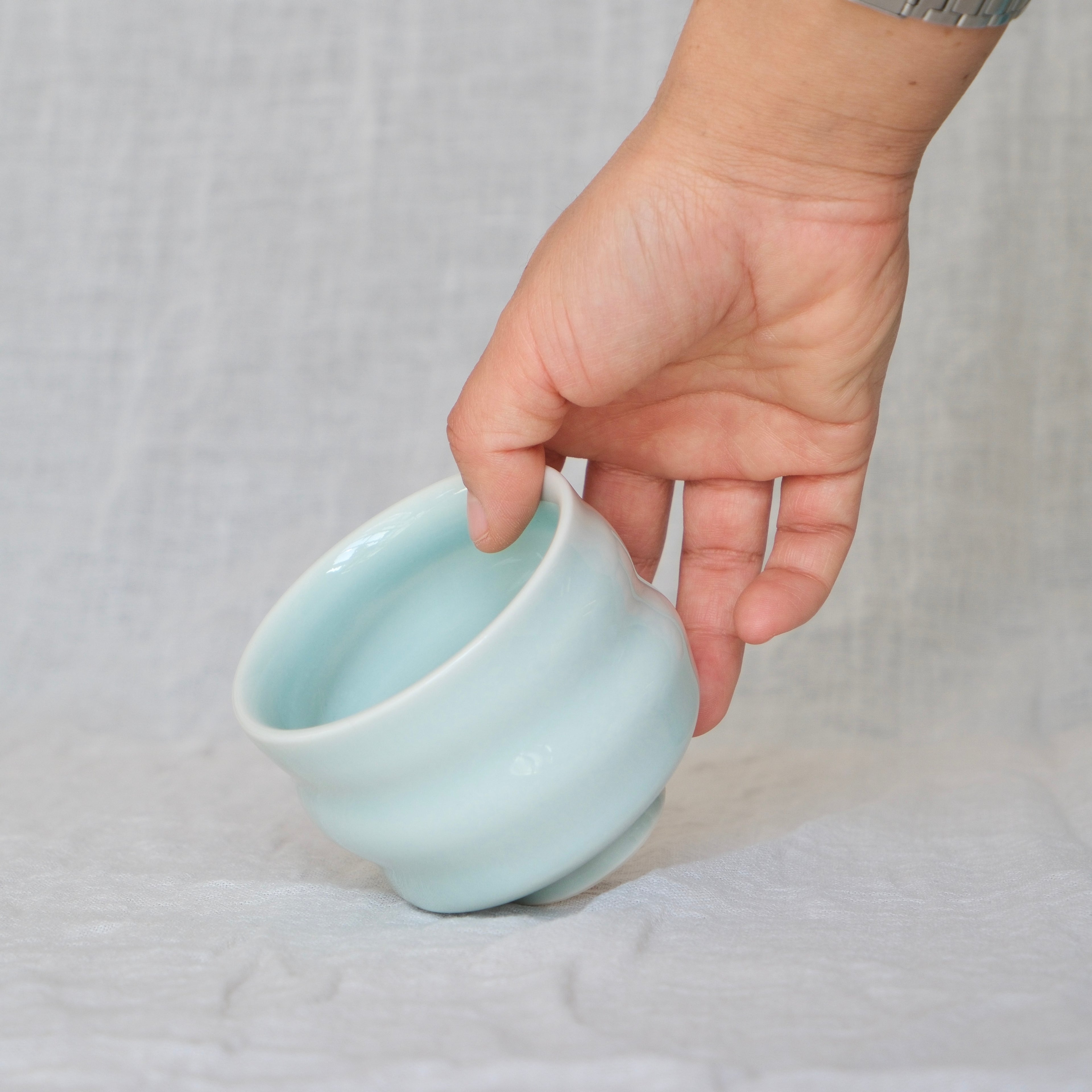 Ripple Cup 034 "Celadon Blue" - 210ml