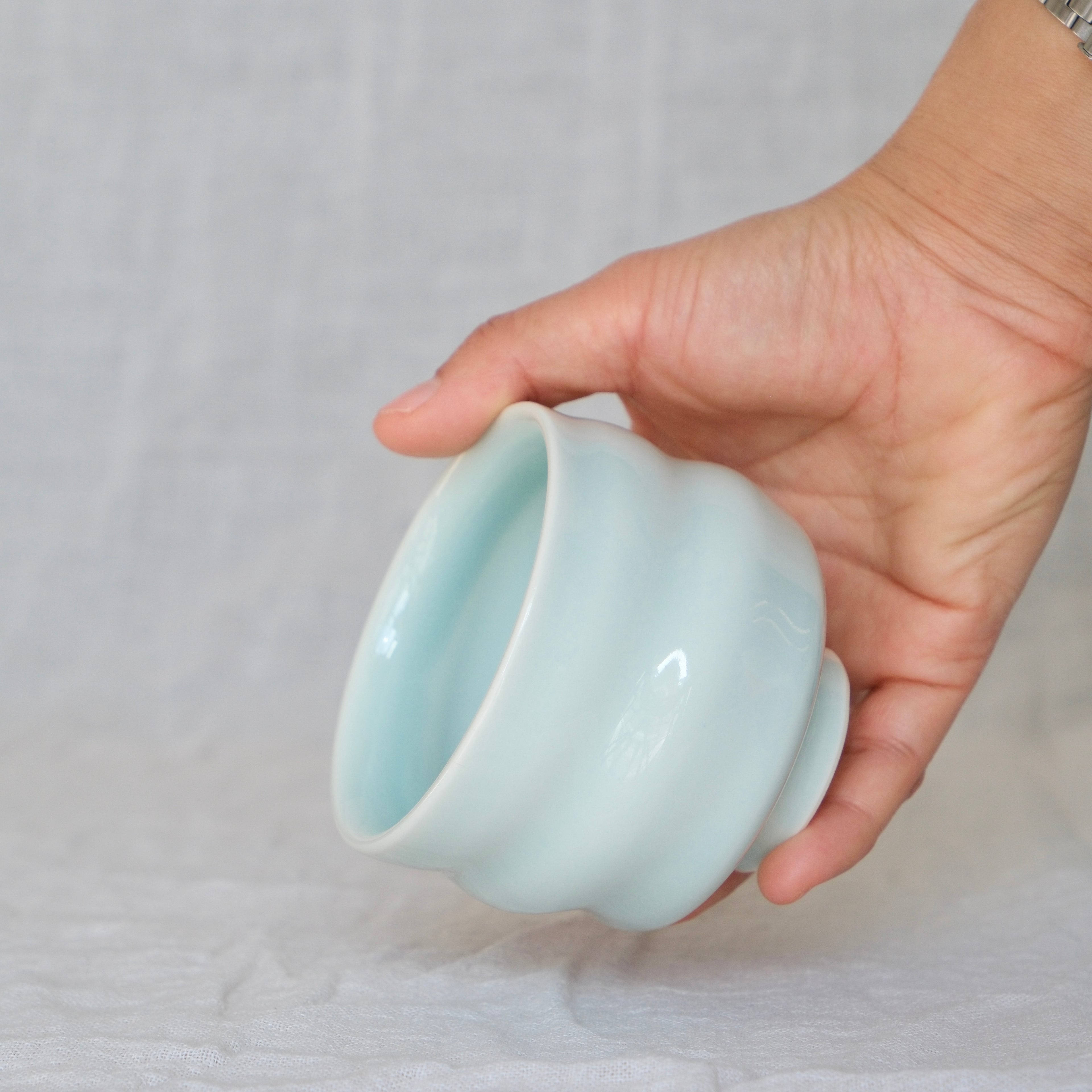 Ripple Cup 034 "Celadon Blue" - 210ml