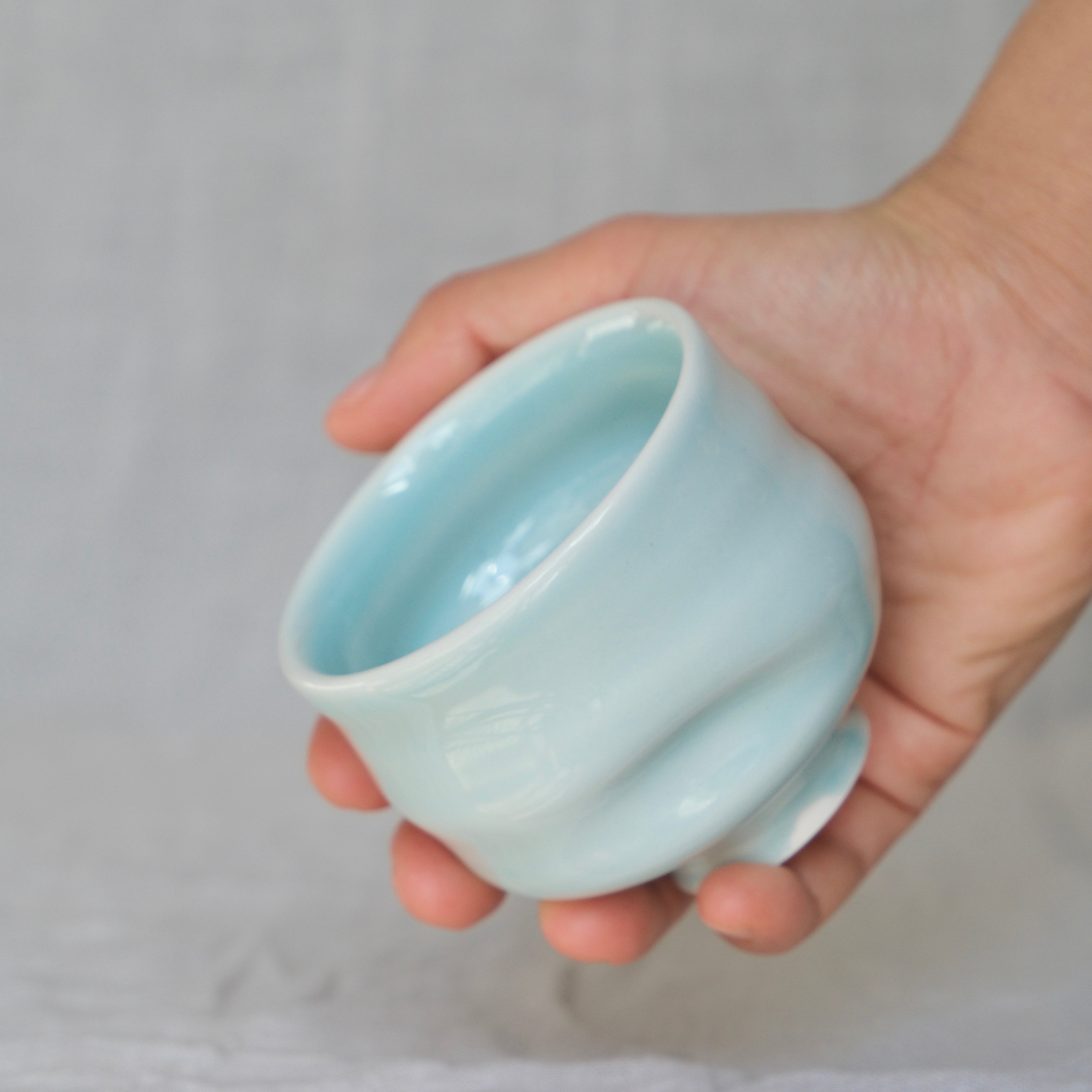 Ripple Cup 046 "Celadon Blue" - 140ml