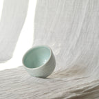 Slip textured Cup 004 "Celadon Blue" - 225ml