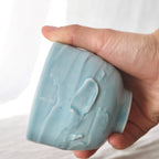 Slip textured Cup 008 "Sky Blue" - 220ml