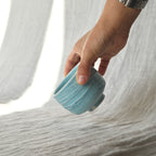 Slip textured Cup 009 "Sky Blue" - 210ml