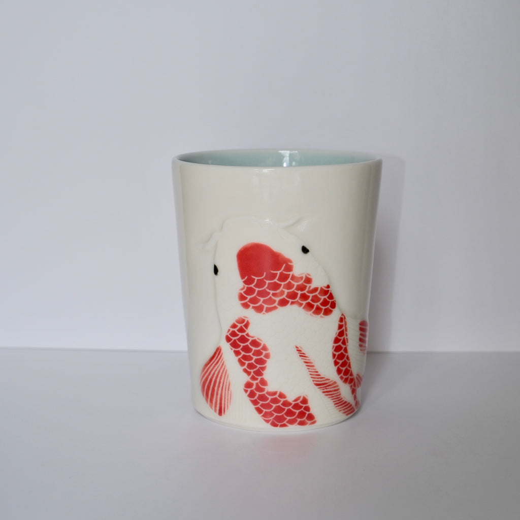 Adrift Porcelain Tumbler 017 - Red Koi 390ml