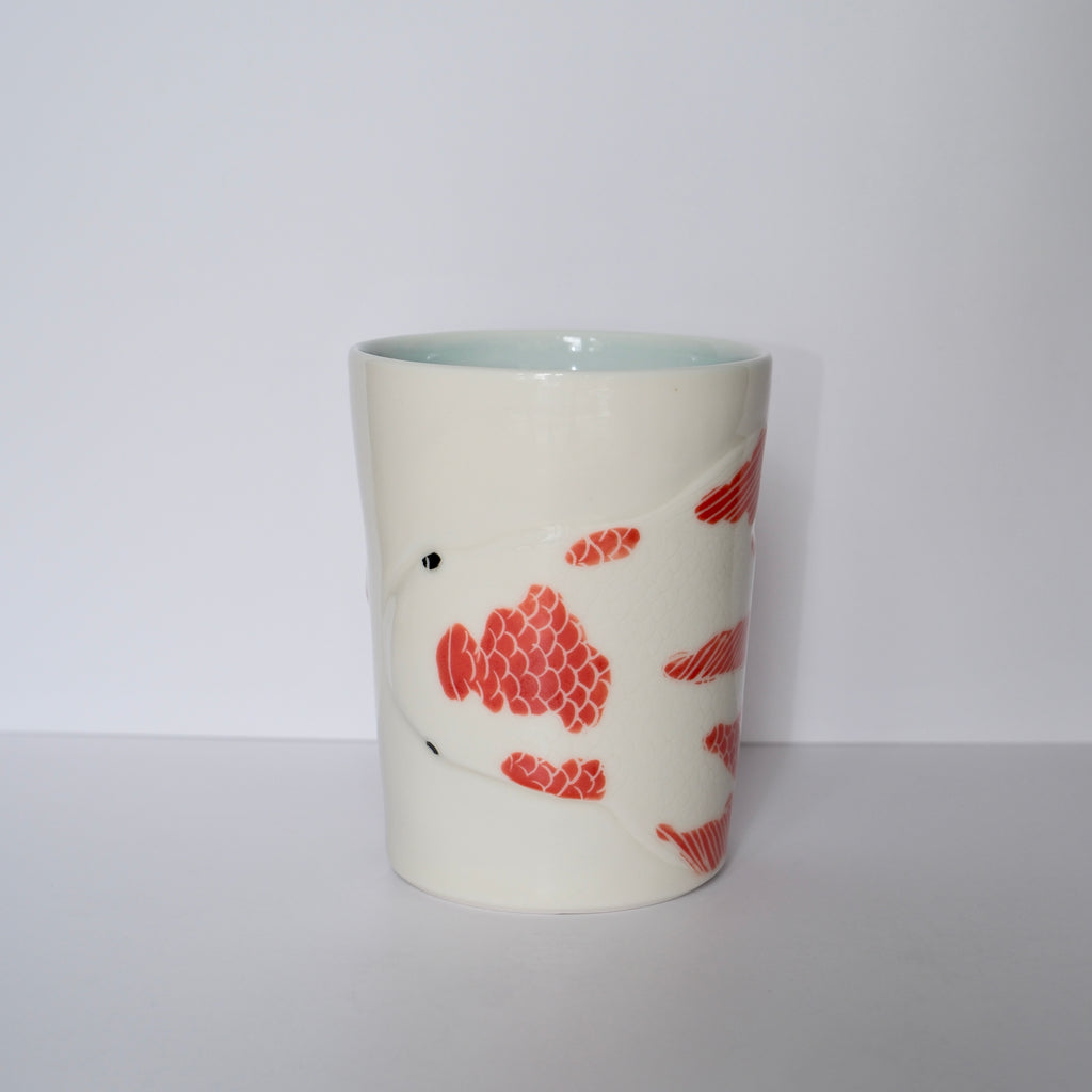 Adrift Porcelain Tumbler 015 - Red Koi 380ml