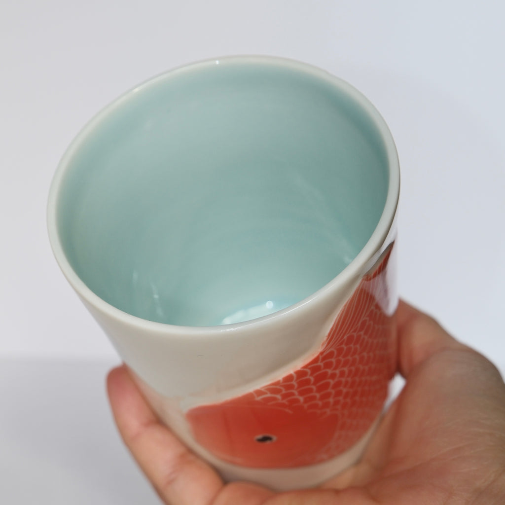 Adrift Porcelain Tumbler 018 - Goldfish 390ml