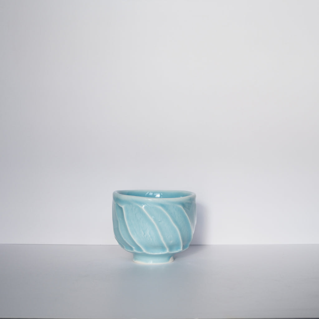 Faceted cup 140ml - Sky Blue