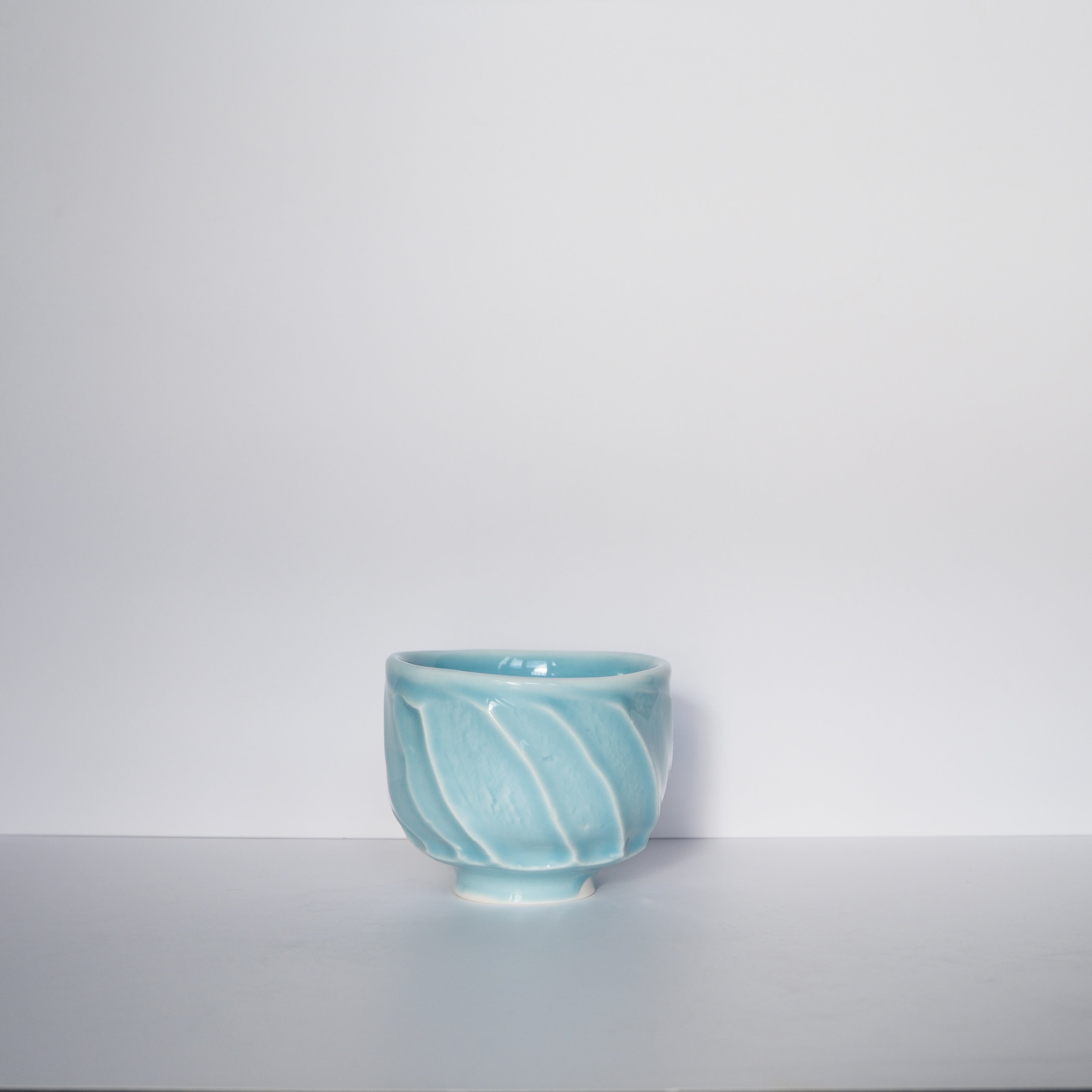 Faceted cup 140ml - Sky Blue