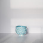 Faceted cup 140ml - Sky Blue