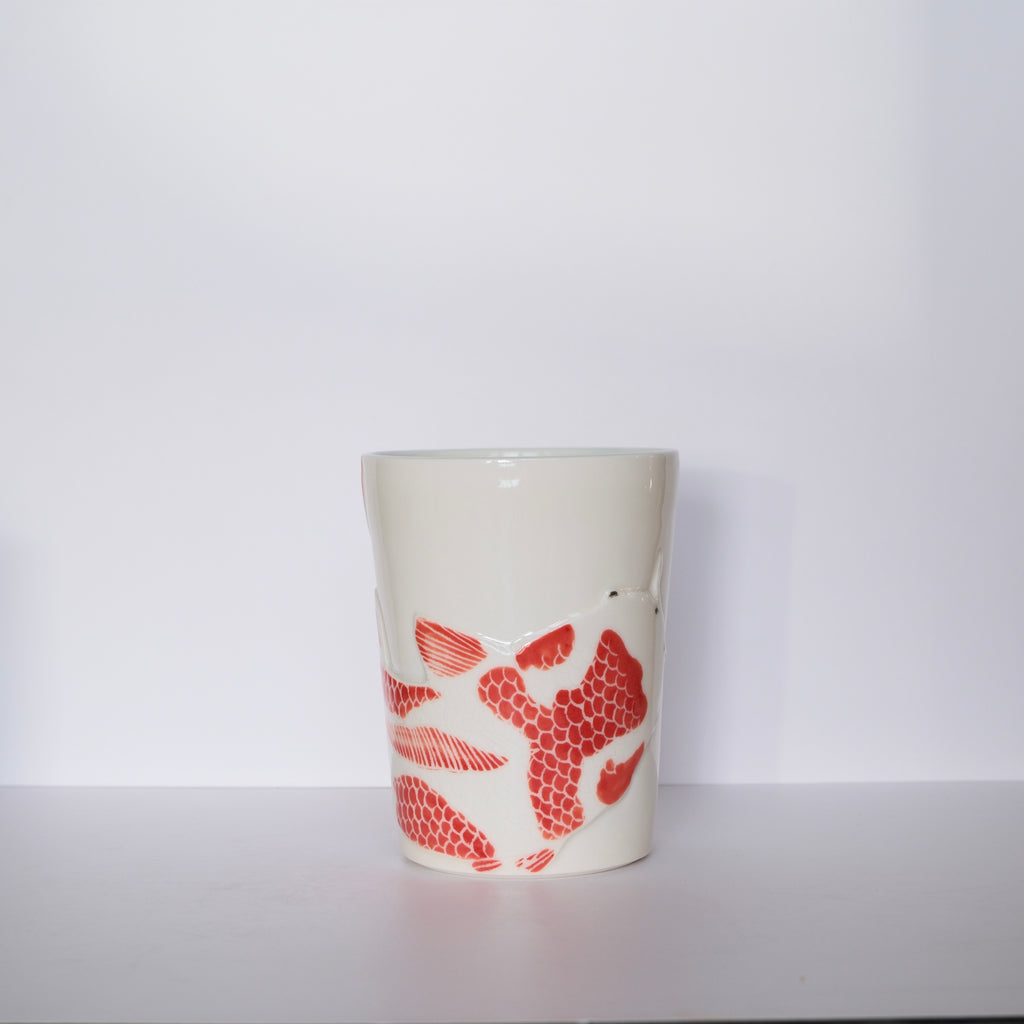 [SECONDS] Adrift Porcelain Tumbler 020 - Koi 450ml