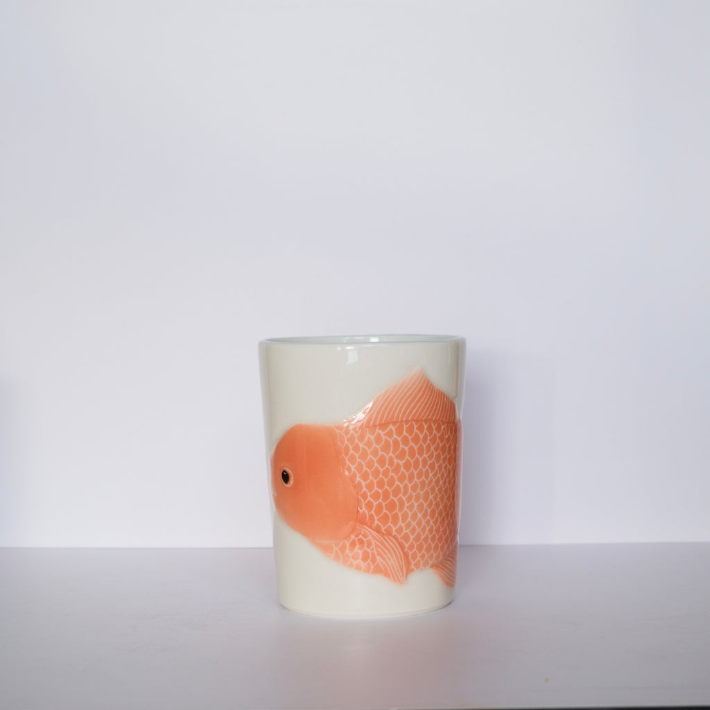 [SECONDS] Adrift Porcelain Tumbler 019 - Goldfish 350ml