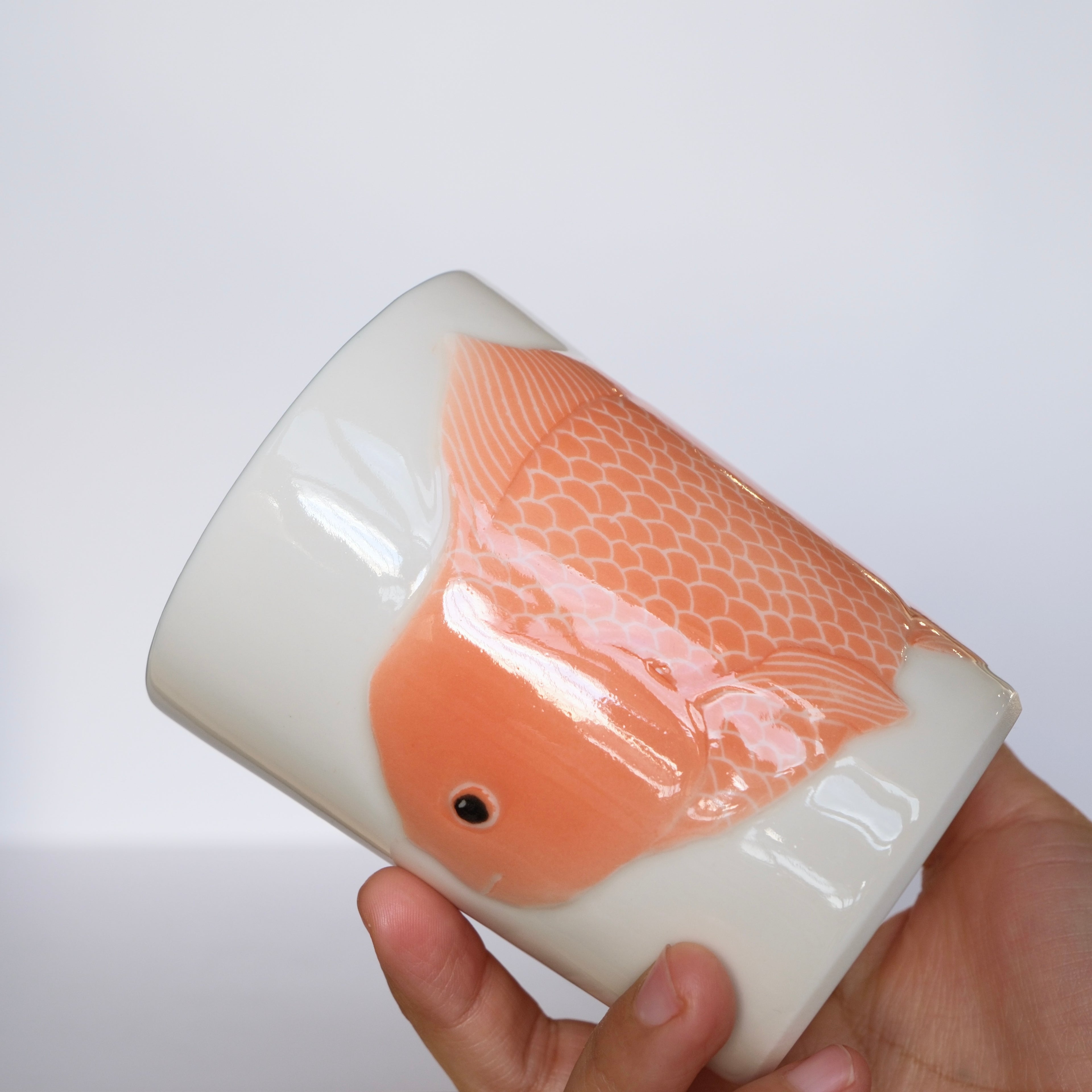 [SECONDS] Adrift Porcelain Tumbler 019 - Goldfish 350ml