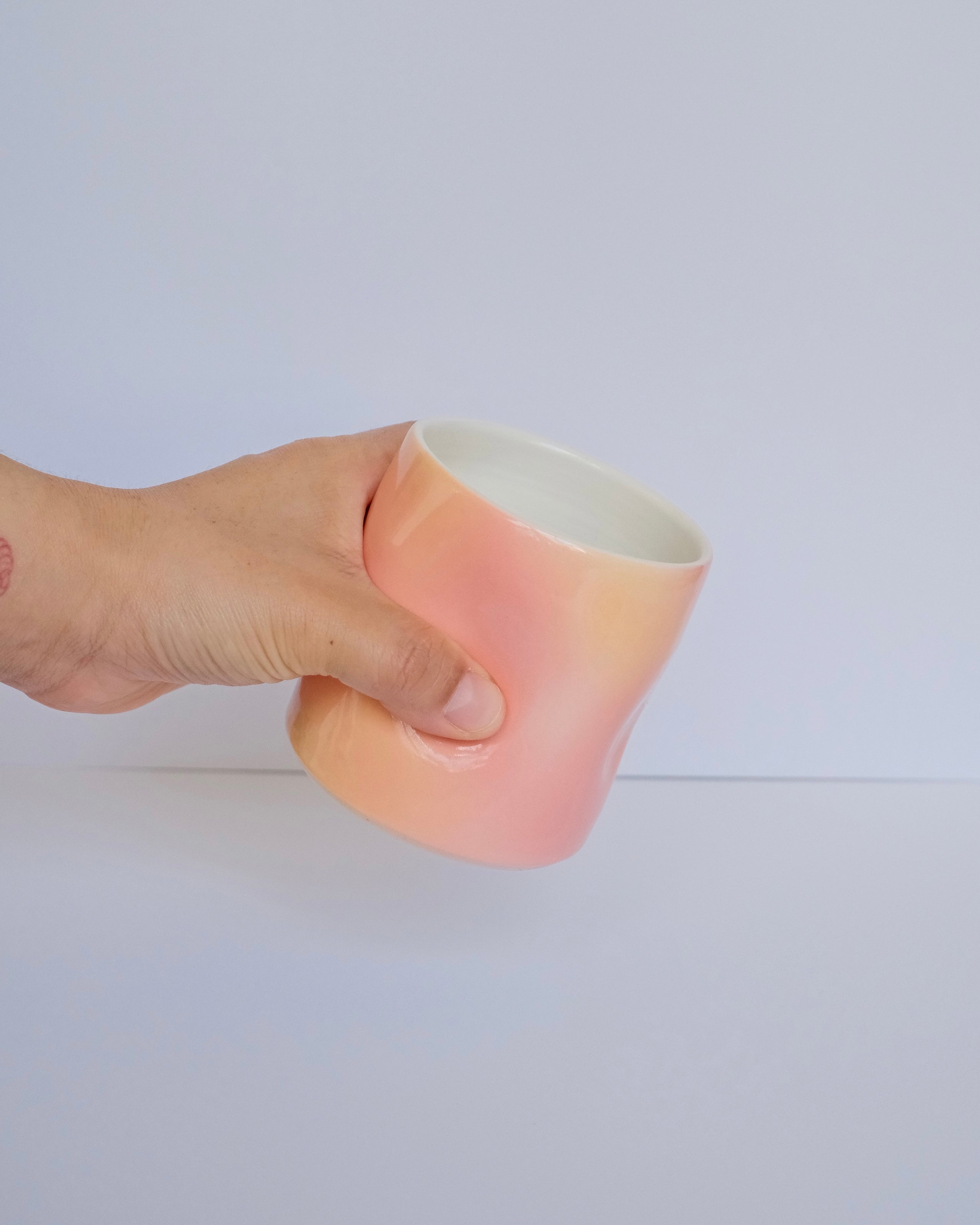 Dimple Cup Porcelain 250ml - Sunset