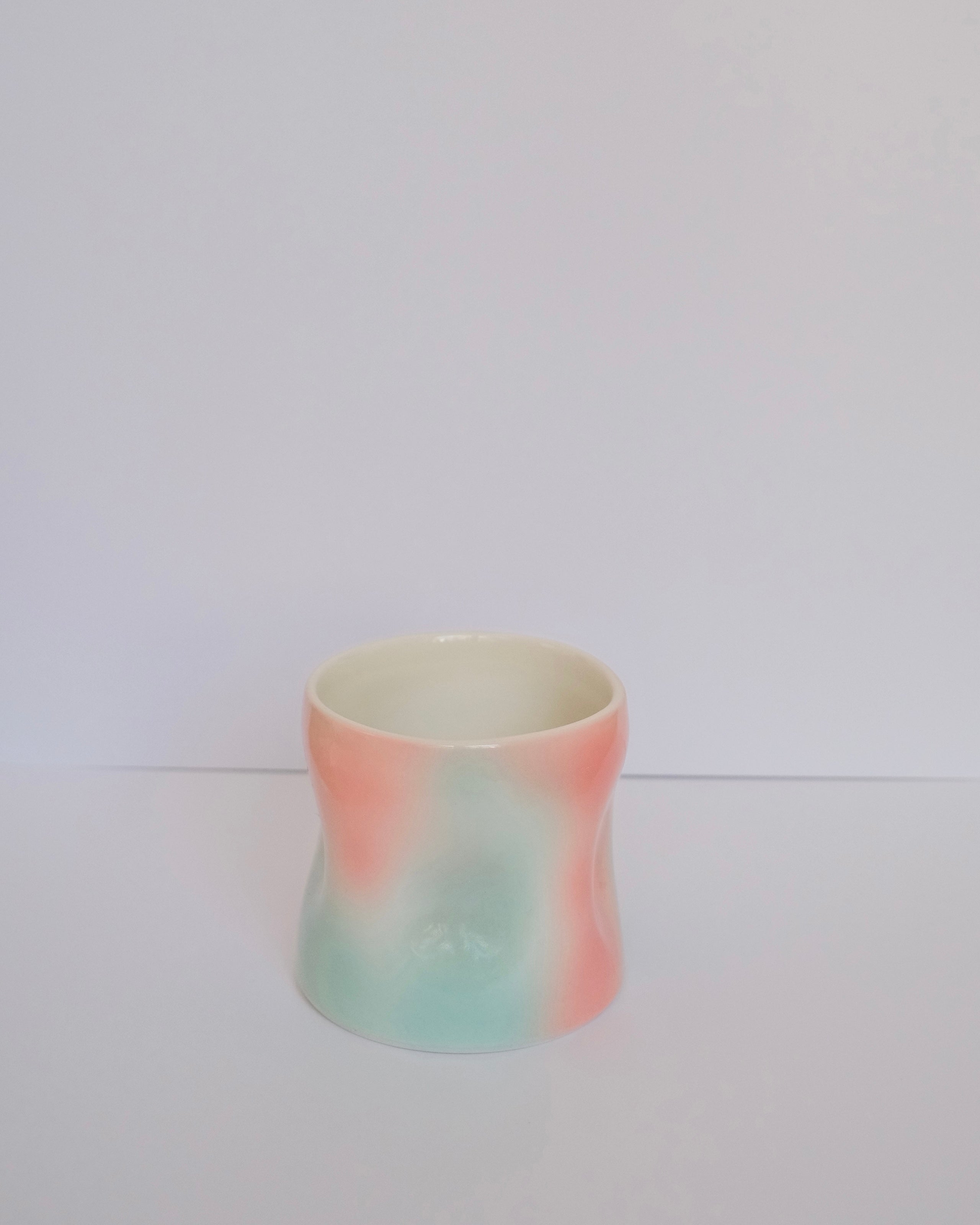 Dimple Cup Porcelain 250ml - Melon Cloudy