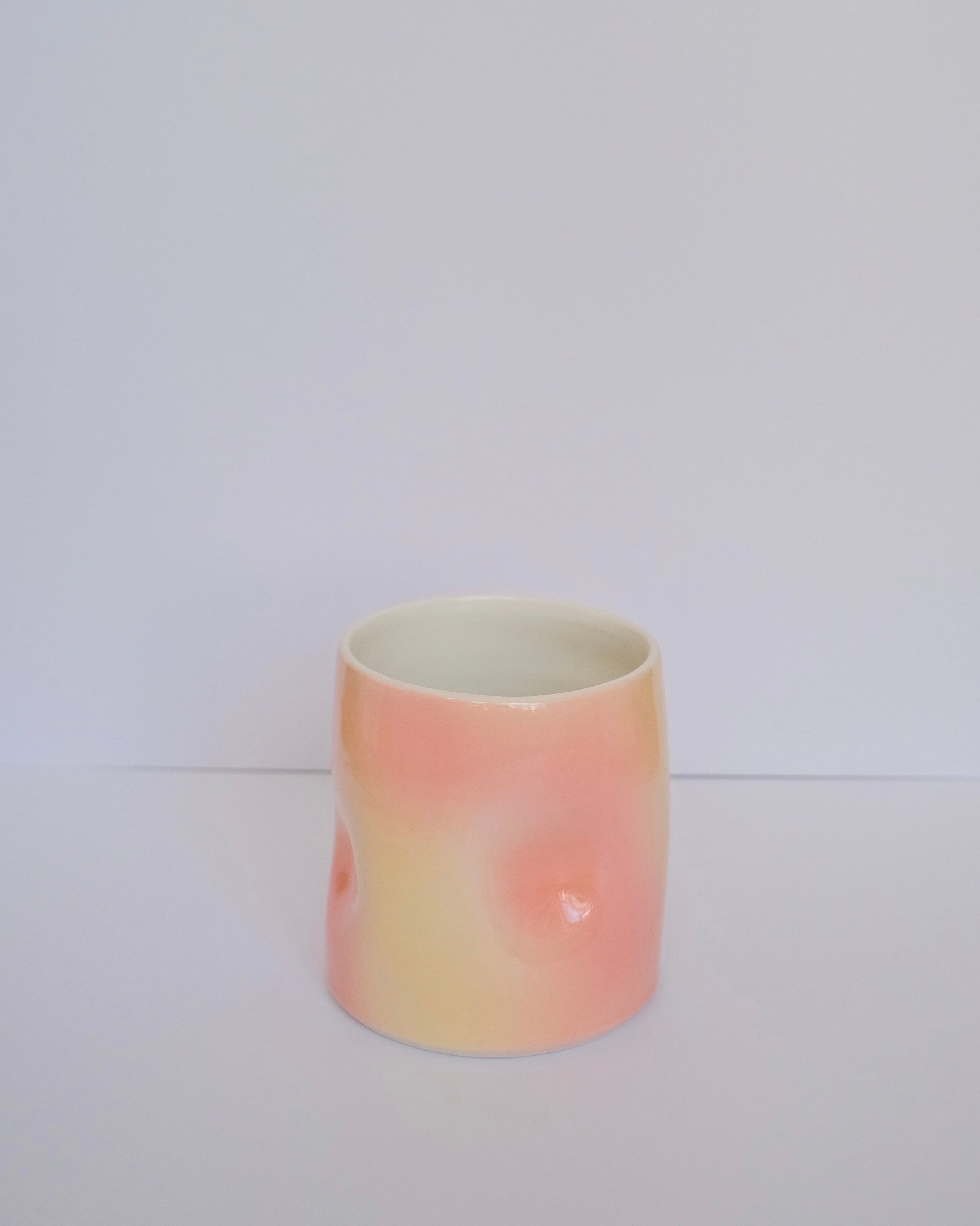 Dimple Cup Porcelain 350ml - Sunset