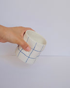 Dimple Cup Porcelain 250ml - Grid