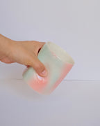 Dimple Cup Porcelain 350ml - Melon Cloudy