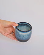 Coffee Cup 320ml - Black Stoneware - Milky Way