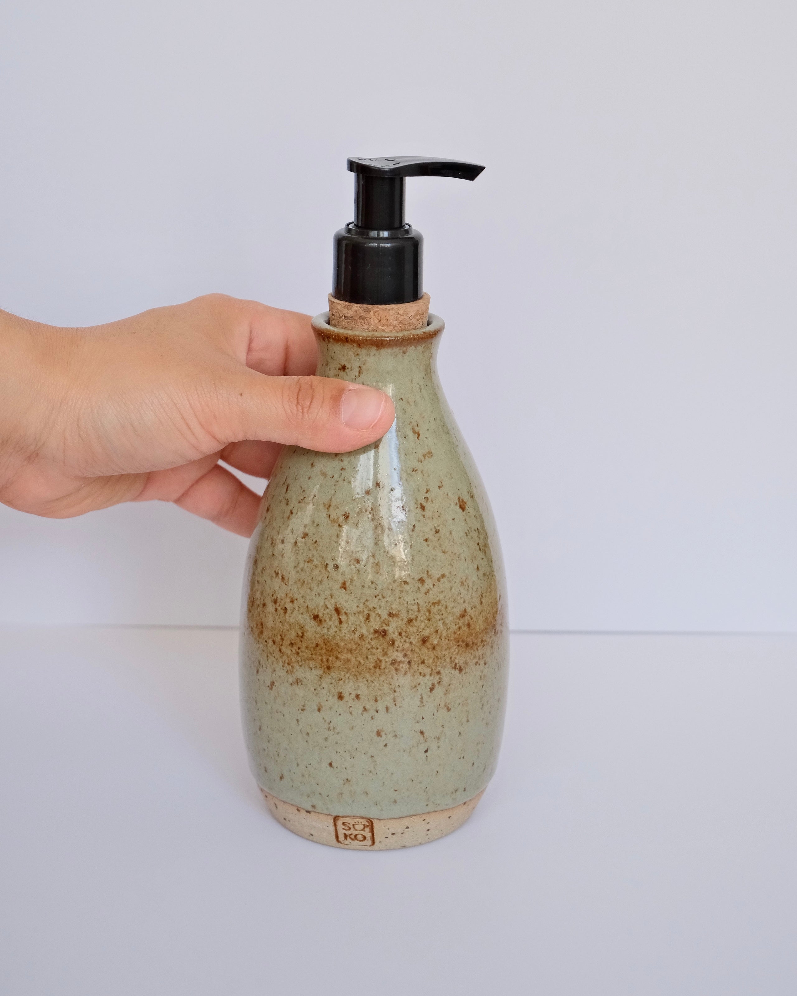 Soap dispenser A - Speckled Turquoise