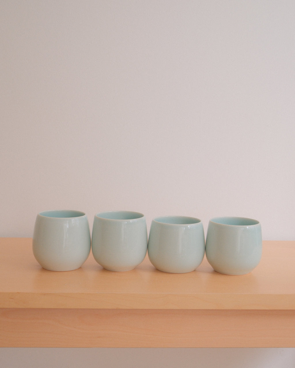 Porcelain Tumblers - Celadon Blue