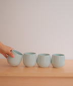 Porcelain Tumblers - Celadon Blue