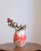 Porcelain Vessel 001 - Three Goldfish Adrift - Round/Medium