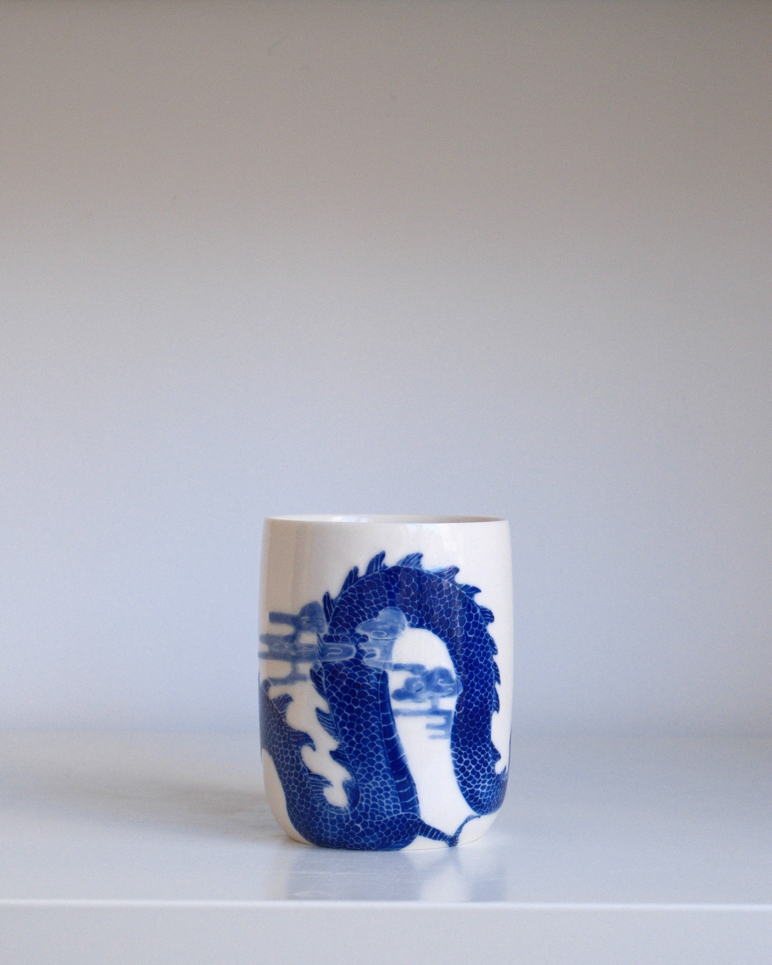 Porcelain Tumbler 004 - Blue Dragon - 425ml