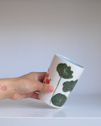 Porcelain Tumbler 001 - A Lone Koi & Pond Lilies 450ml