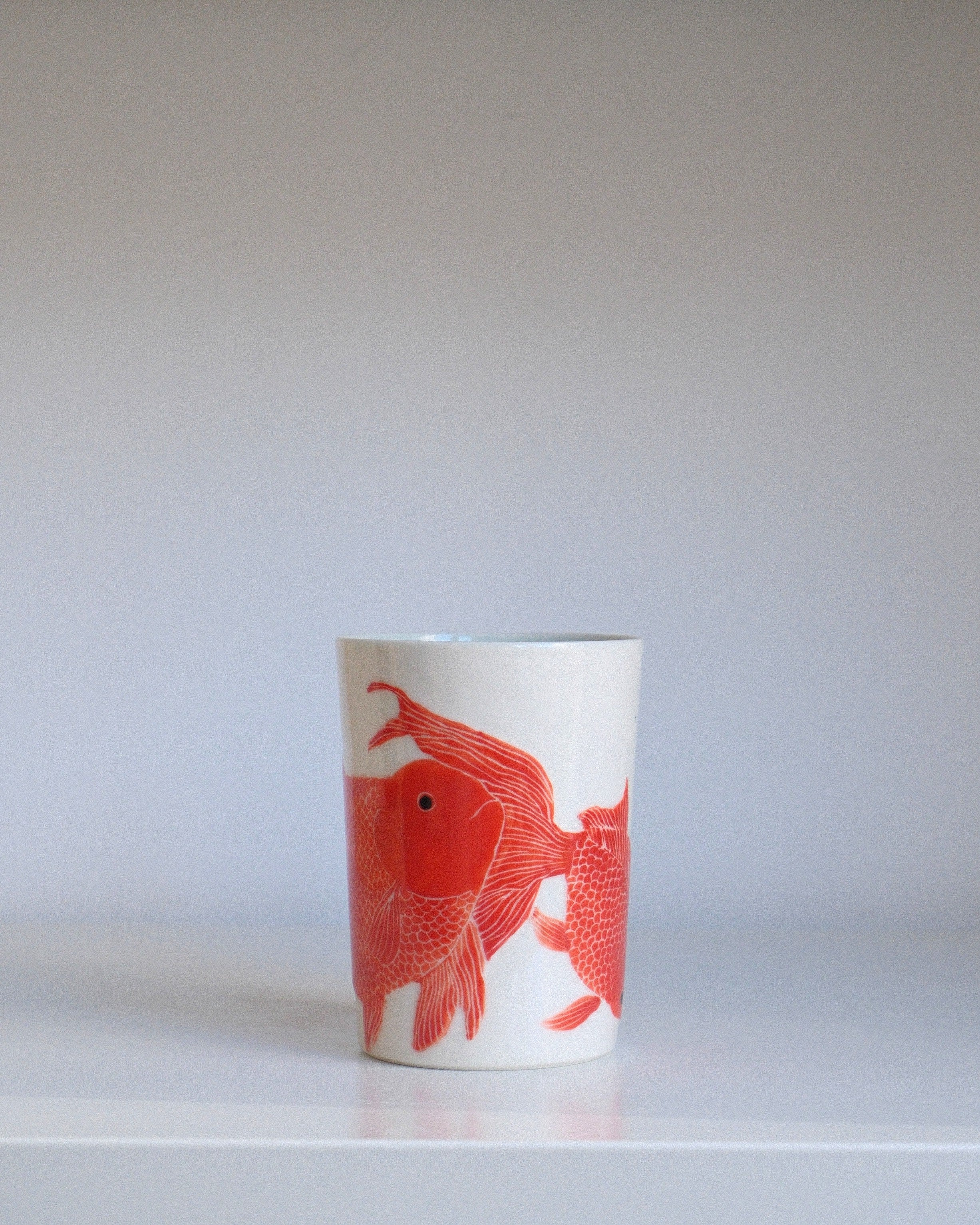 Porcelain Tumbler 003 - Two Goldfish - 350ml