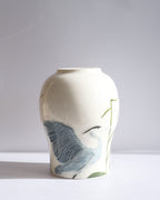 Porcelain Vessel 004 - Herons - Classic/Medium