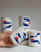 Porcelain Yunomi 002 - Drifting Clouds - 250ml