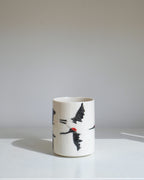 Porcelain Yunomi 003 - Flying Cranes 300ml