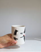 Porcelain Yunomi 003 - Flying Cranes 300ml