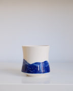 Porcelain Yunomi 005 - Waves Ashore - 200ml
